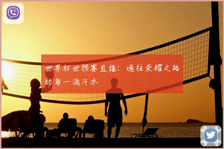 世界杯世预赛直播:通往荣耀之路的每一滴汗水